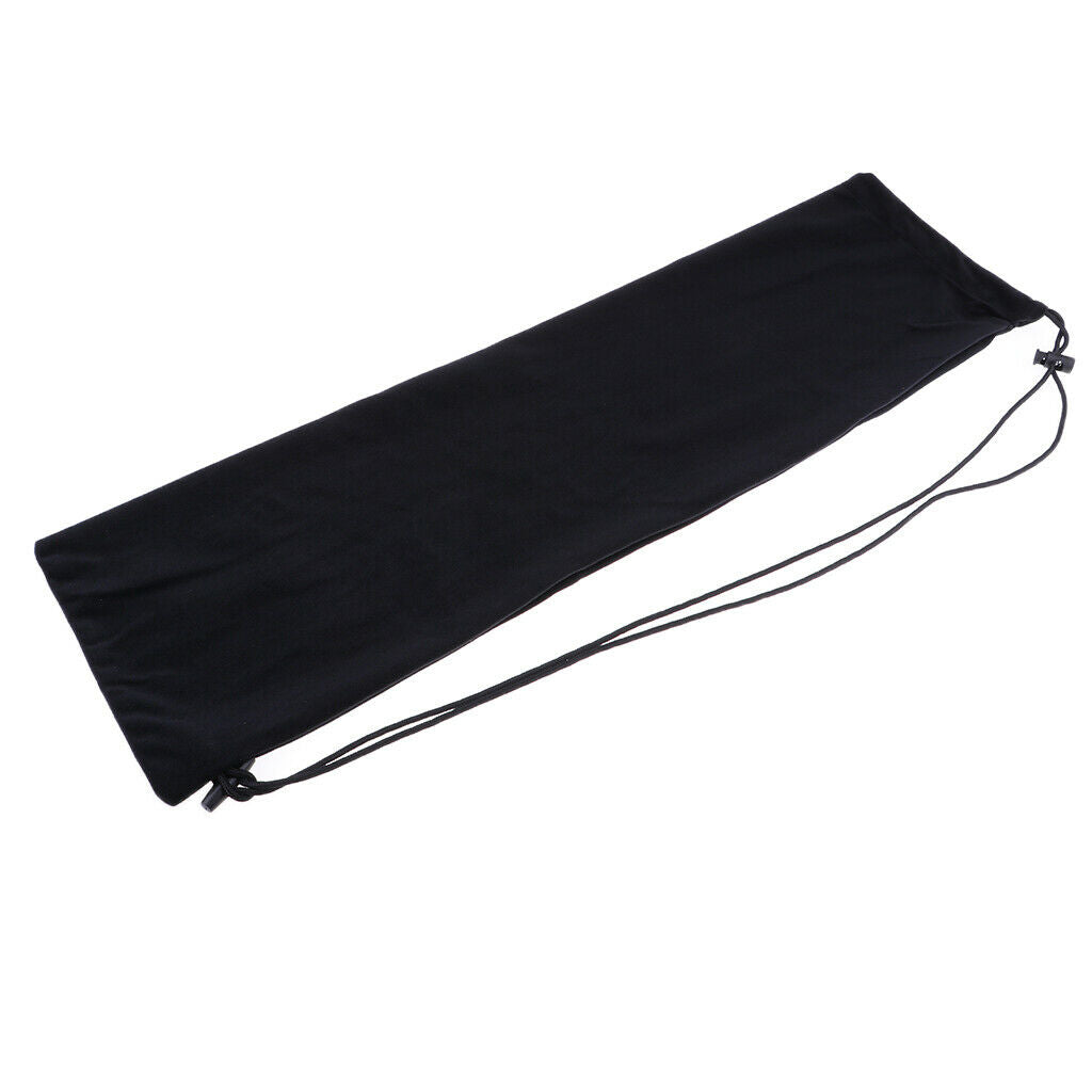 Badminton Rackets Cover Racquet Soft Bag Cover Drawstring Sling Pack Black