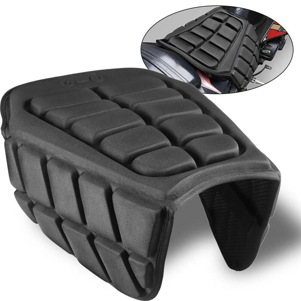 Motorcycle Comfortable Seat Cushion Inflatable Air Cool Seat Cover Pad Sunscreen