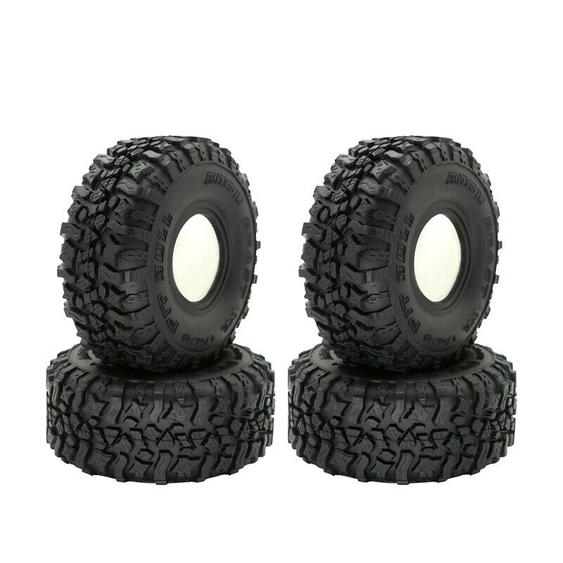4PCS 120MM 1.9Inch Rubber Tyres Wheel Tires for 1/10 RC Rock Cler Axial SCX10 Z6