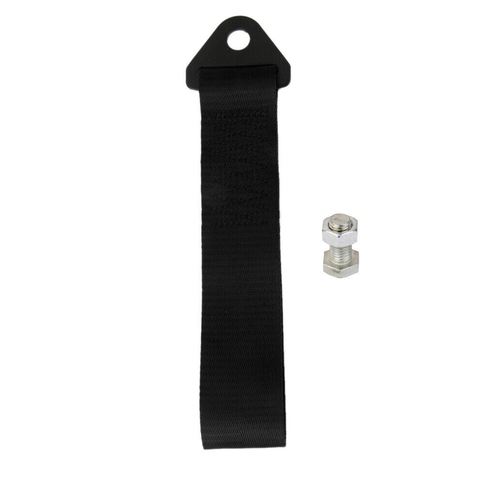 24cmx5cm Heavy Duty Nylon Tie Down Ratchet Strap Set Car Trailer Boat Black