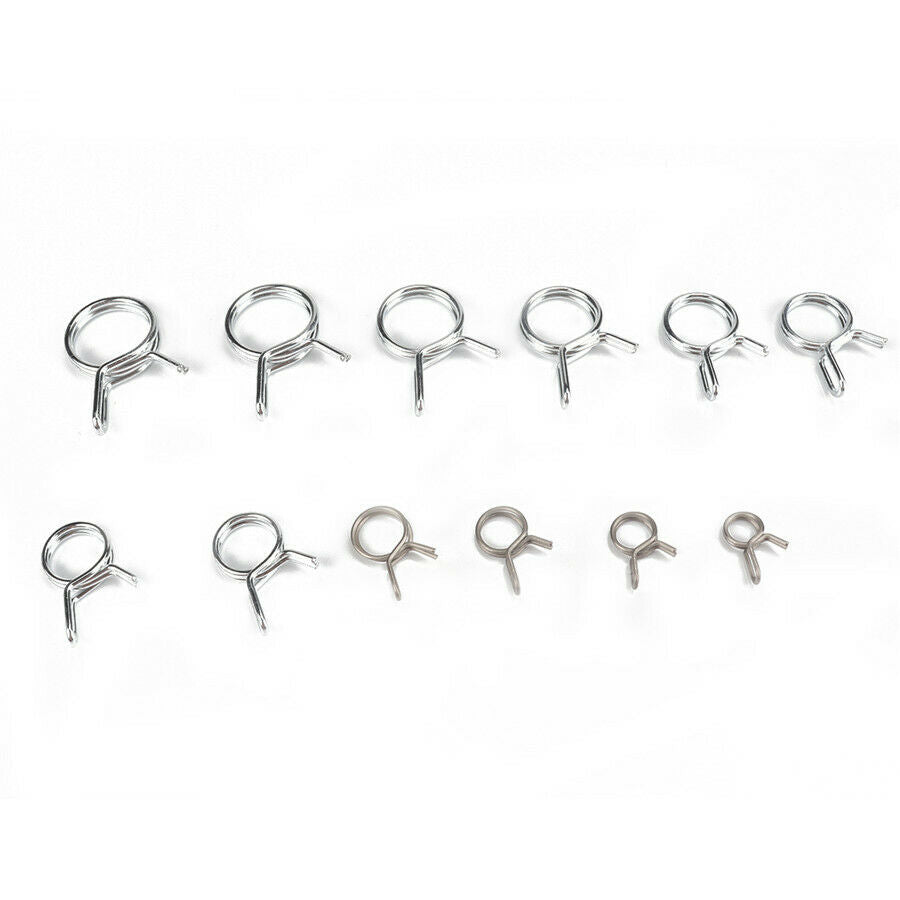 250 Pcs Easy To Disassemble Î¦5-Î¦14  Wire Fuel Line Hose Tube Spring Clamps Kit