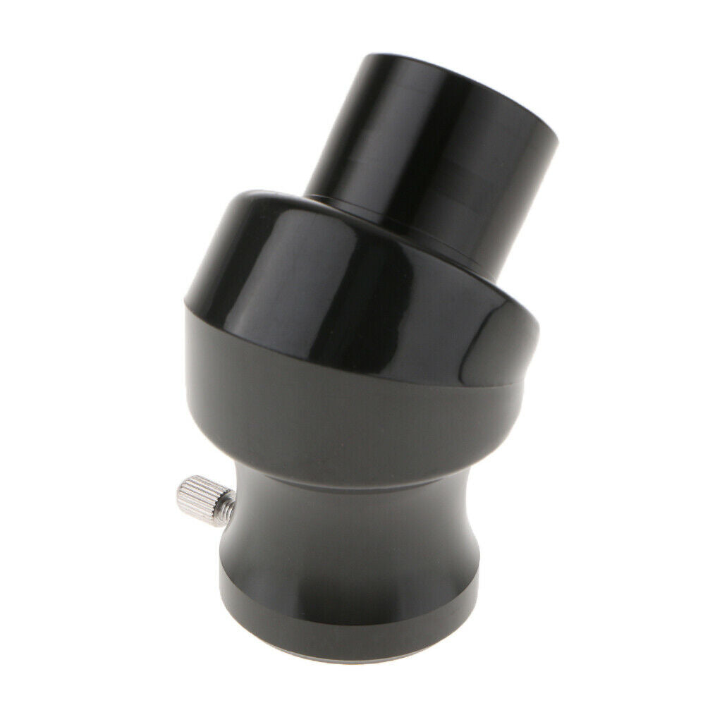 Metal 1.25 "45 Degree Diagonal Mirror Adapter For Telescope Eyepiece Black