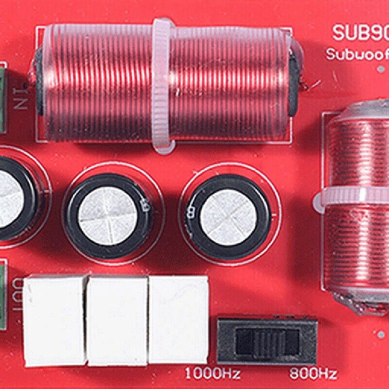 120W Subwoofer Crossover Professional Bass Frequency Divider for 4-8 Inch SpW7D2