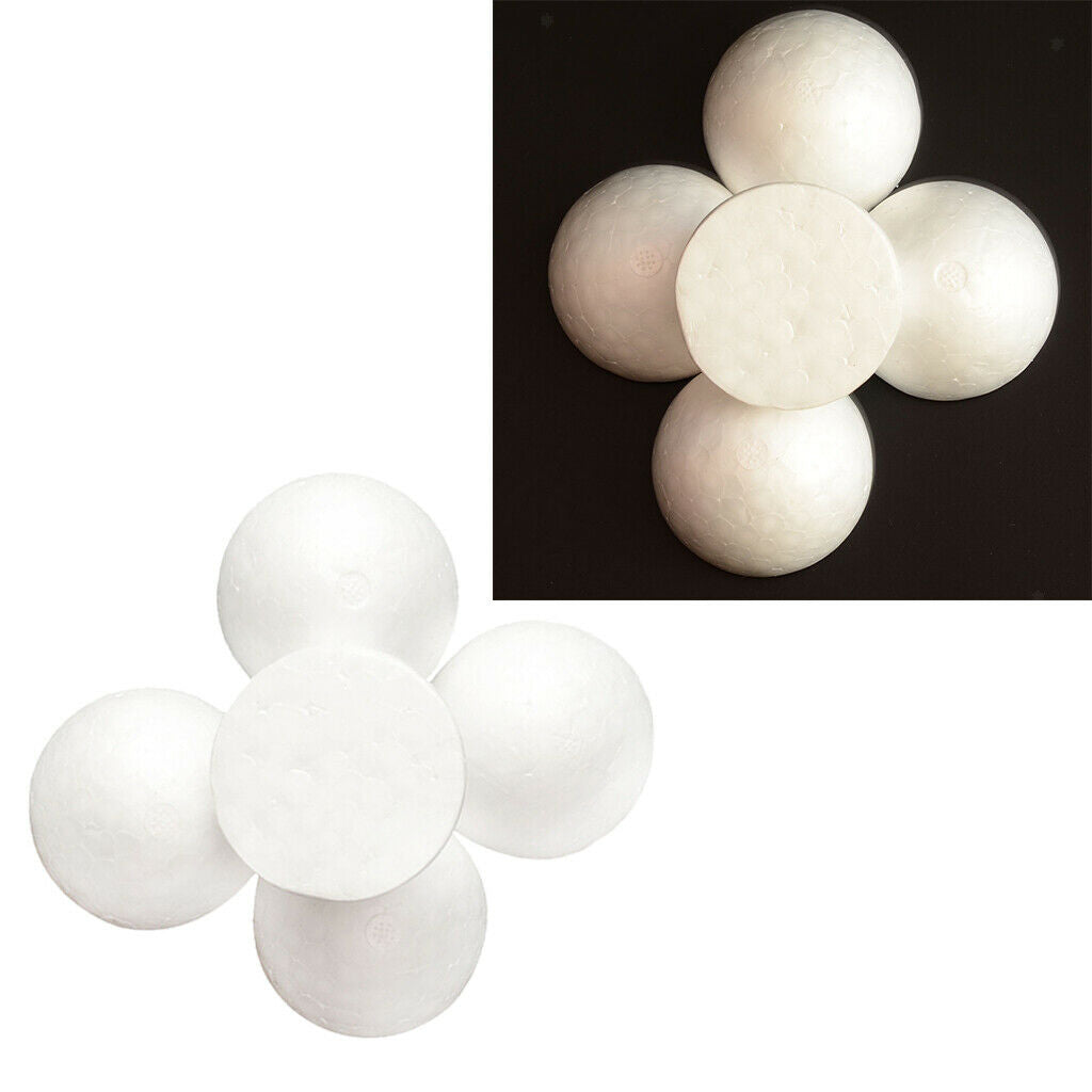 Prettyia 10 Foam Balls Polystyrene120mm Half Round Christmas Decoration Ball