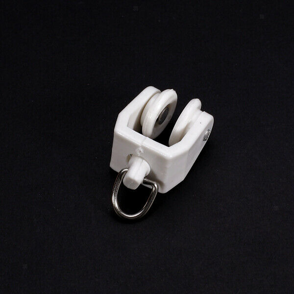 100Pcs Curtain Track Rail Slide Runner Runners W. Eyelet For Rail Thickess 4mm
