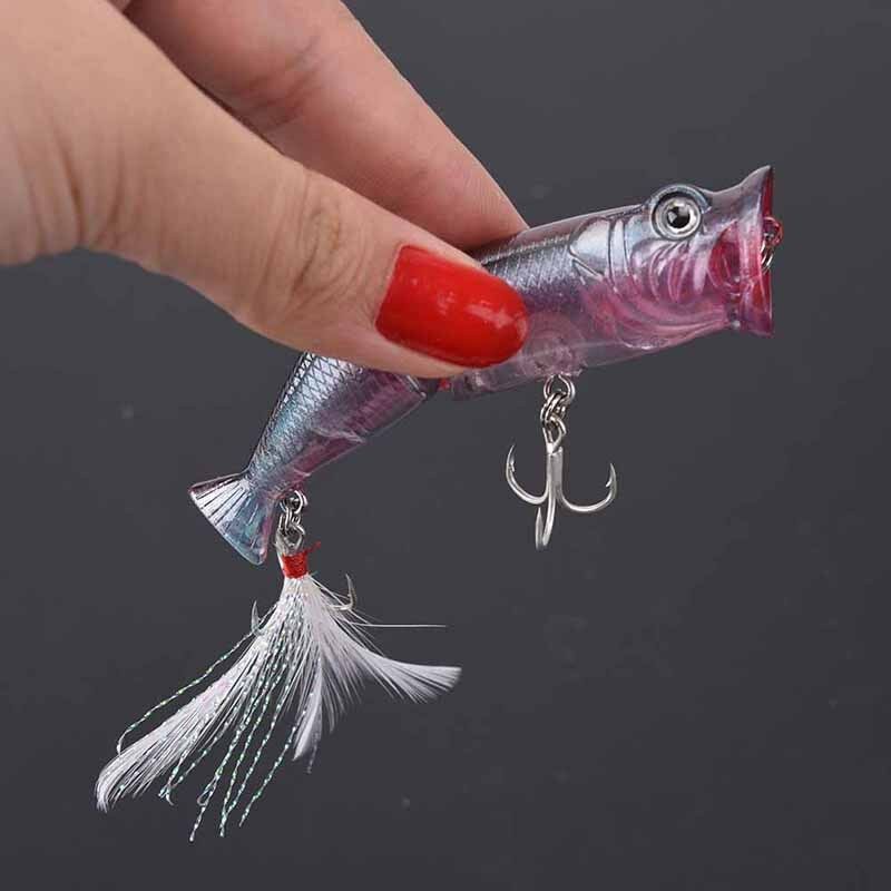 8cm 11.5g fishing lure hard bait artificial popper crankbait wobbler bait .l8