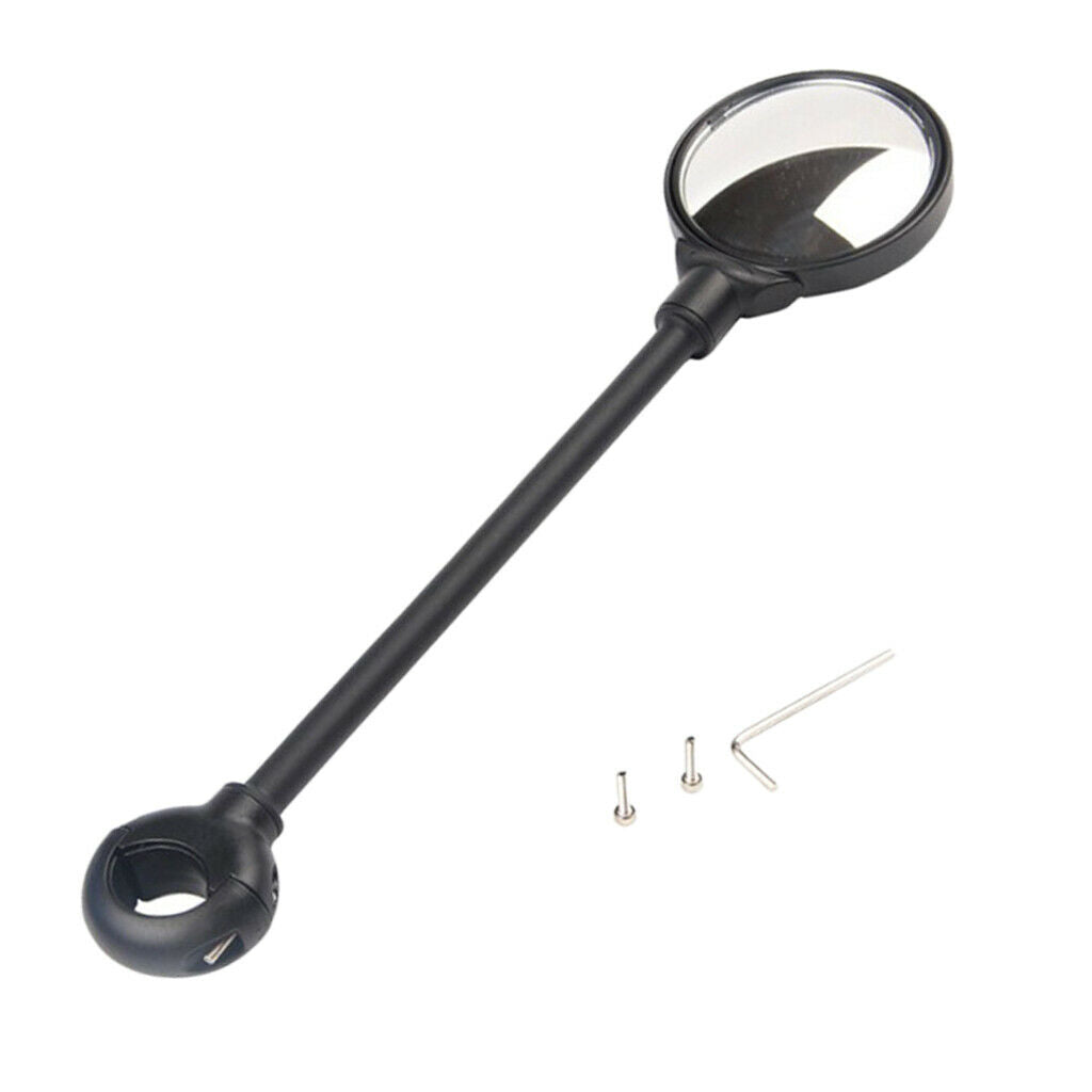 Adjustable Rotatable Cycling MTB Bike Handlebar Rearview Mirror, Cycling Safety