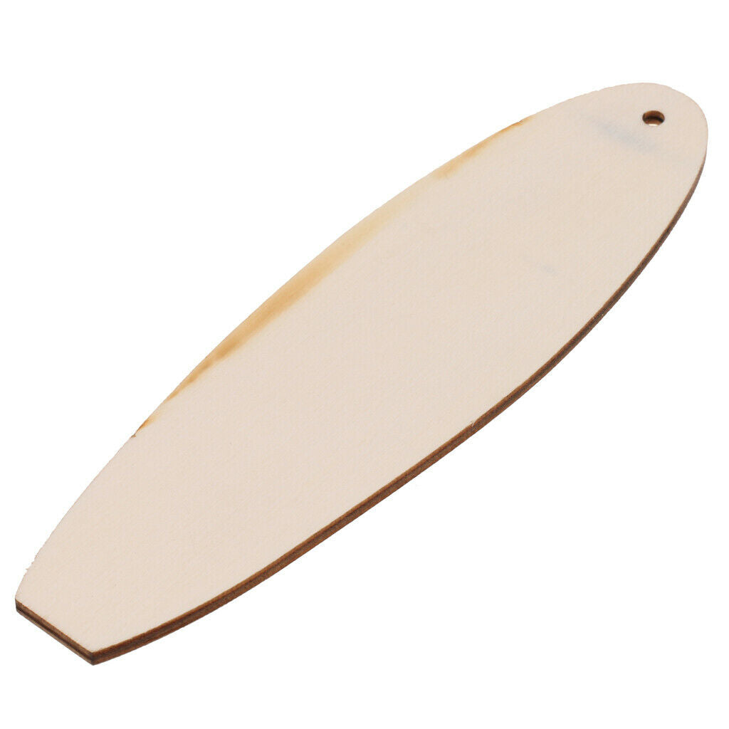 8 Pieces  Blank Wooden Surfboard Wood Crafts Cut Handmade DIY Cut
