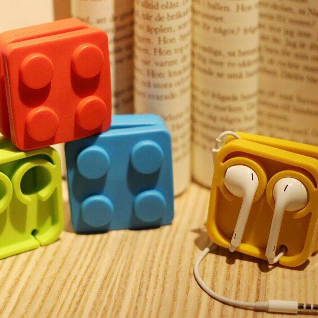 Earbud Holder Cord Wrapper Organizer Earphone Winder Carrying Case White
