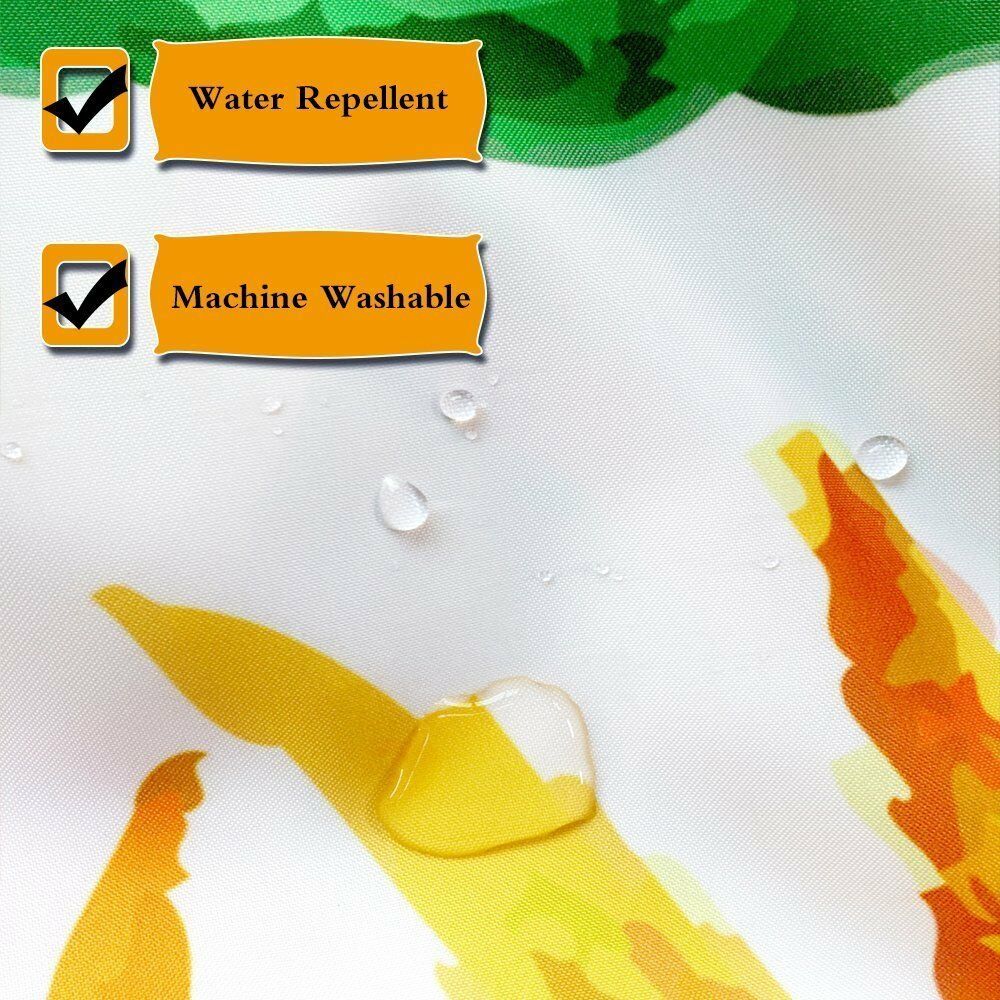 Kung Fu Black Dragon Fabric Bathroom Shower Curtains & Hooks 71x71"