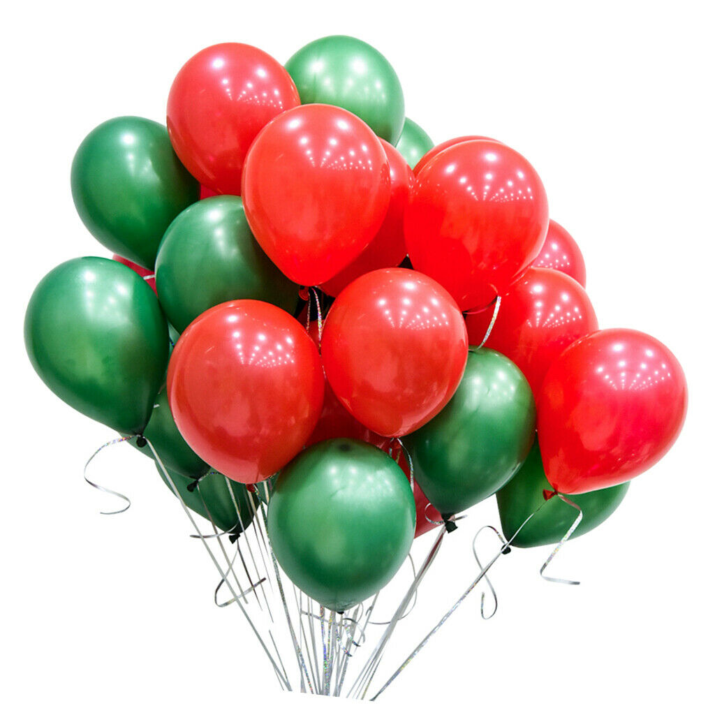 40 Pieces Halloween Balloon Party Decorations Photo Prop Red & Dark green