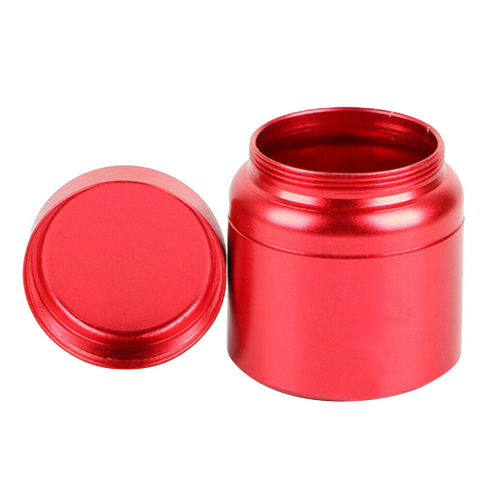 Aluminum Storage Box Coffee Tea Tins Canisters With Airtight Lids Red