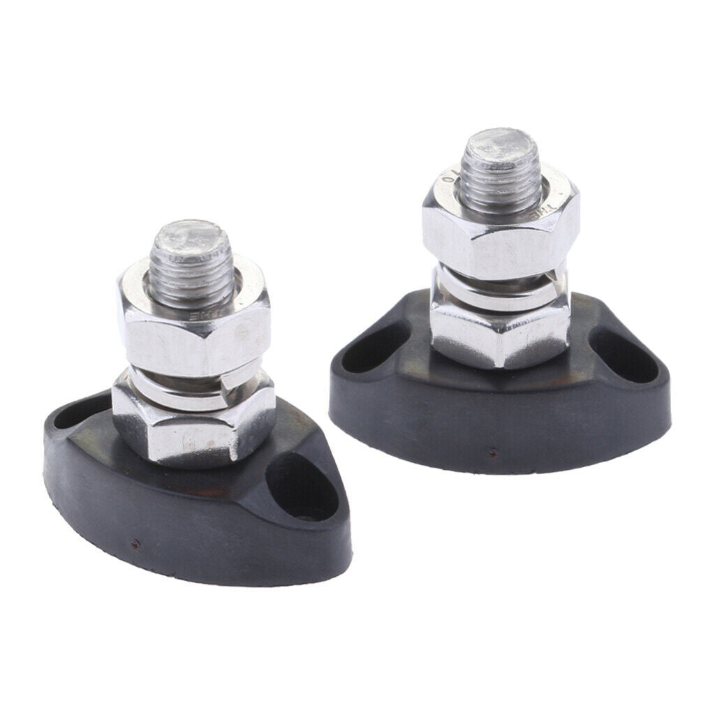 2 Packs Replacement Junction Block Stainless Steel Terminal Stud 8mm M8