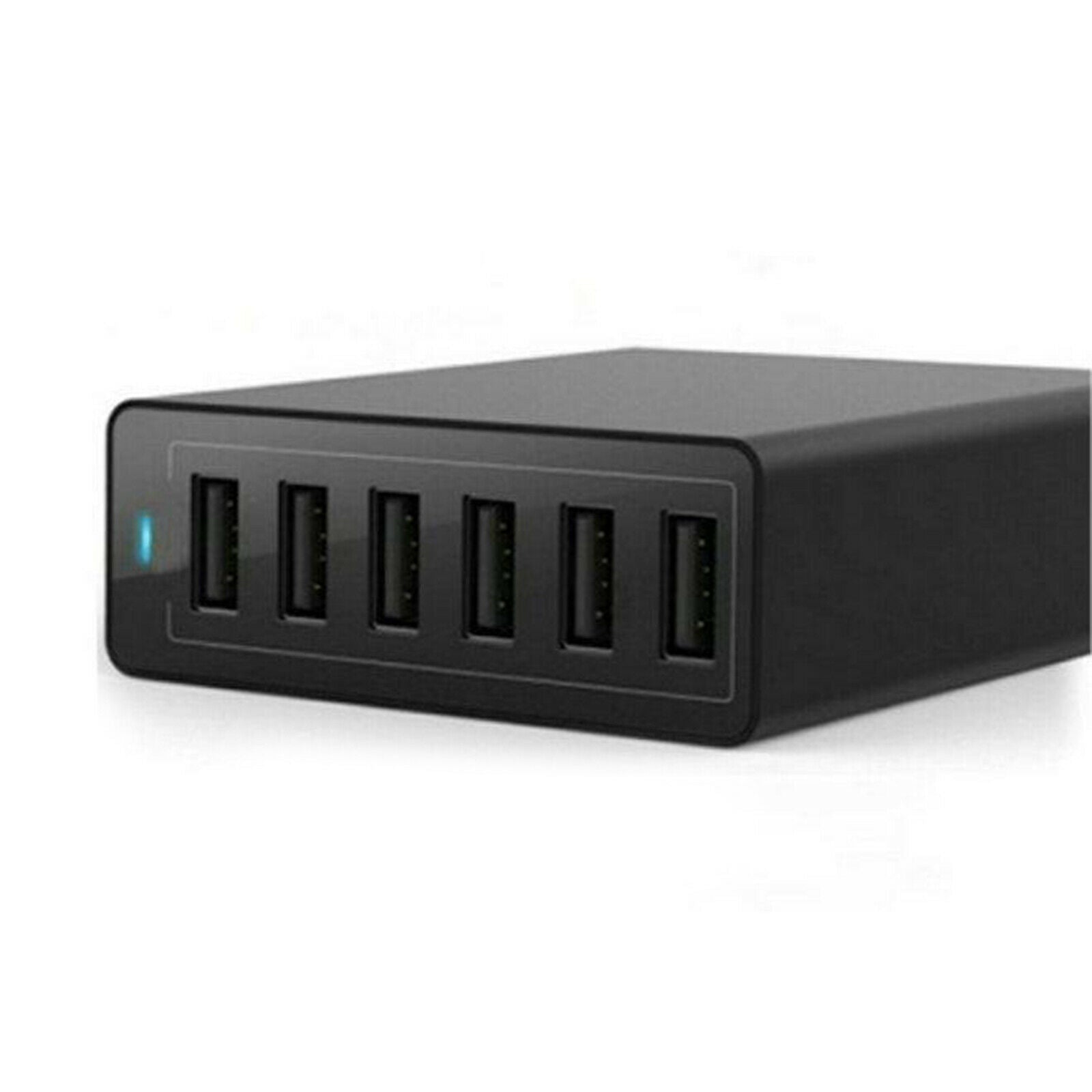 Portable Quick Charge Six USB Ports Charger Block Adapter Fast Charging Dock