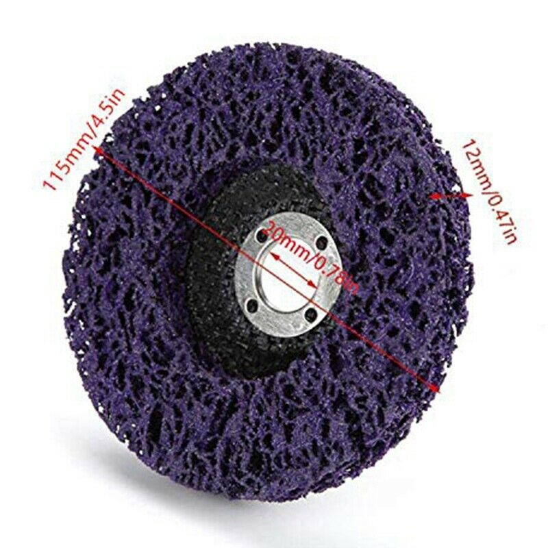4 Pack 4-1/2 inch(115mm) x 7/8 inch Stripping and Clean Disc for Angle GrinderV1