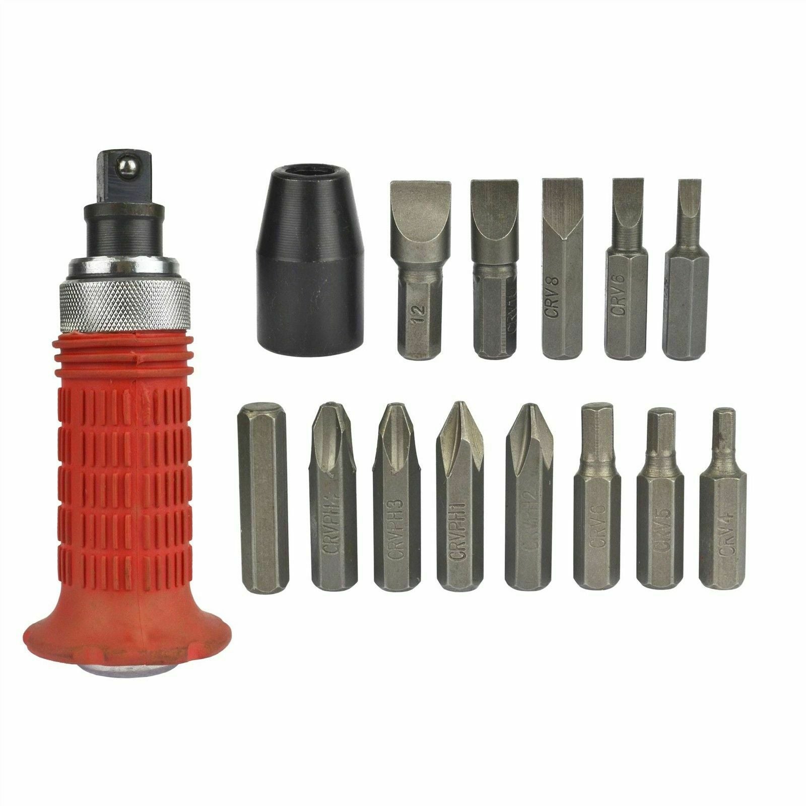 1/4" Reversible Screw Socket Bit Tools 14x Impact Driver Sockets Screwdriver