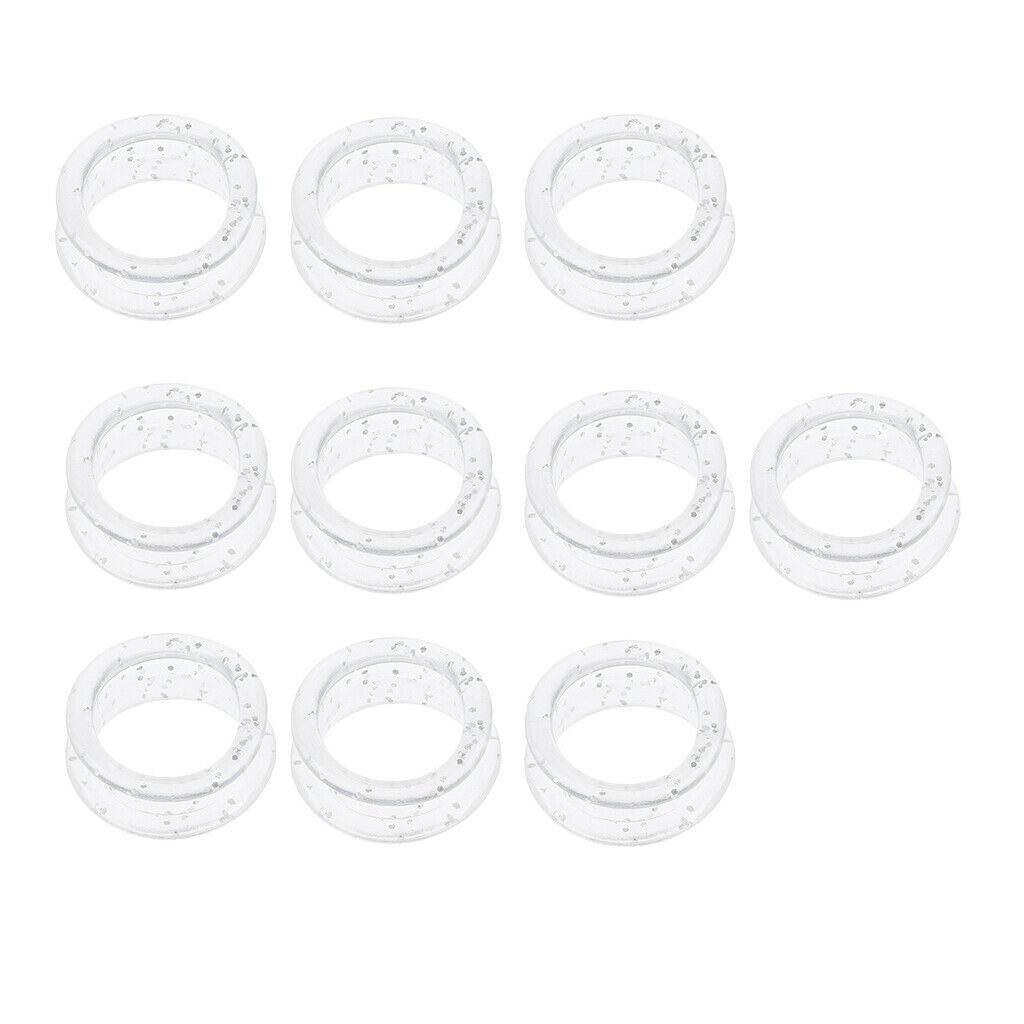 20x Soft Resilient Salon Styling Scissors Shears Finger Rings Grips Inserts