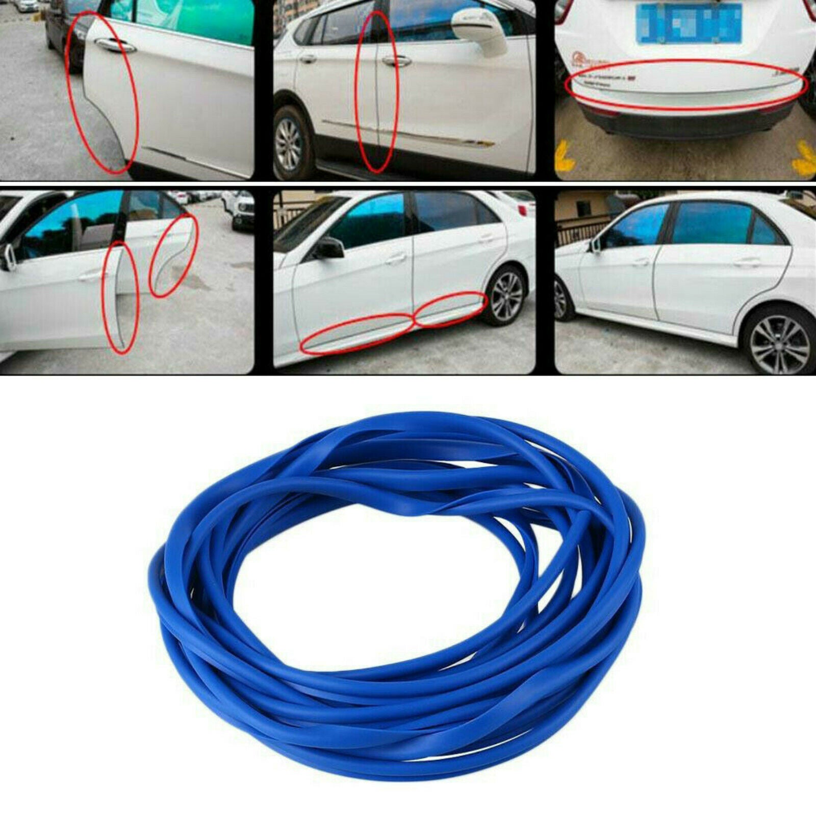 Car Door Edge Guard Trim Molding Rubber Seal Strip Scratch Protector 16FT/5M