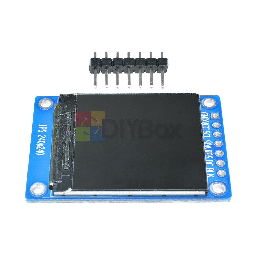 2PCS 1.3'' Inch IPS SPI 3.3V Full Color 240x240 LCD Display ST7789 for Arduino