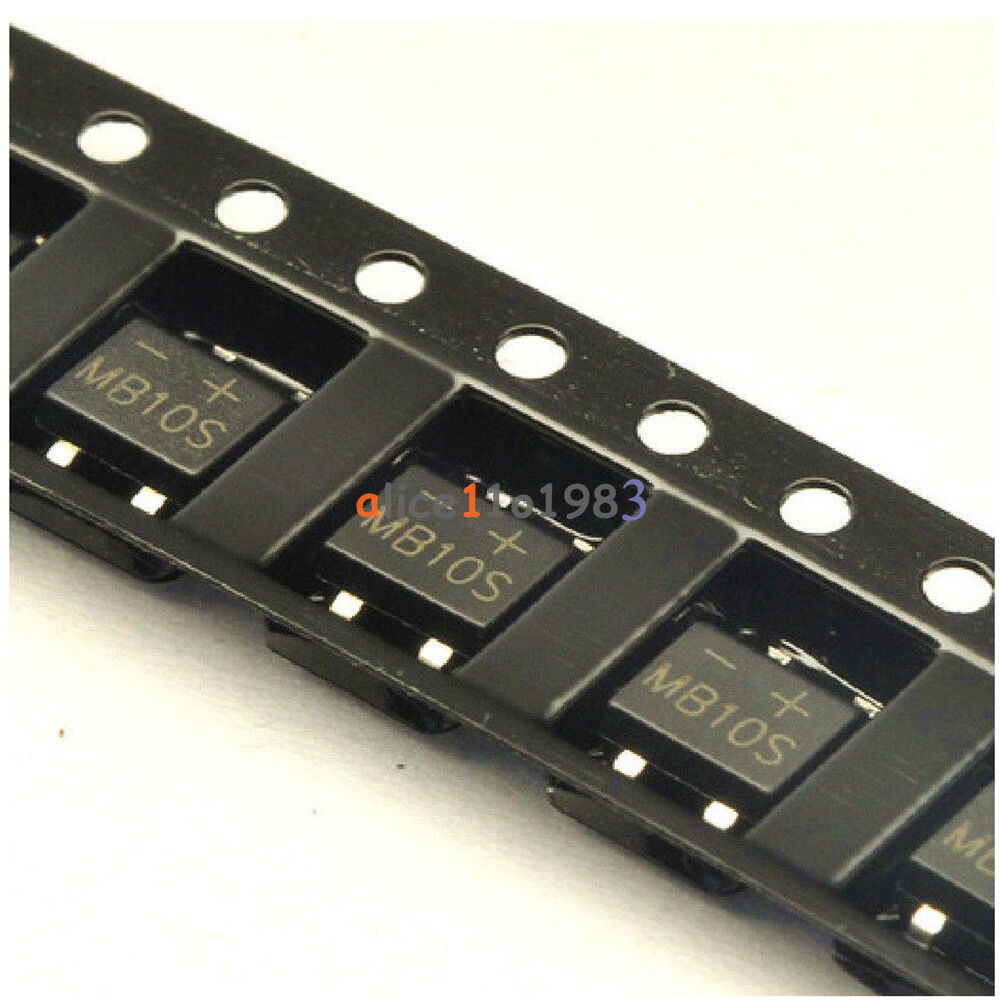 50PCS NEW MB10S 1000V/0.5A SOP-4 TOP MB10S
