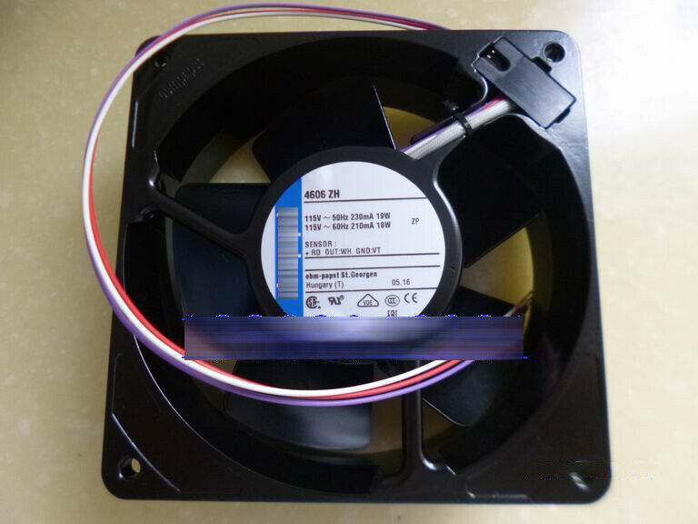 1pcs   4606ZH 115V 0.23A 19W 120*120*38MM metal iron leaf fan