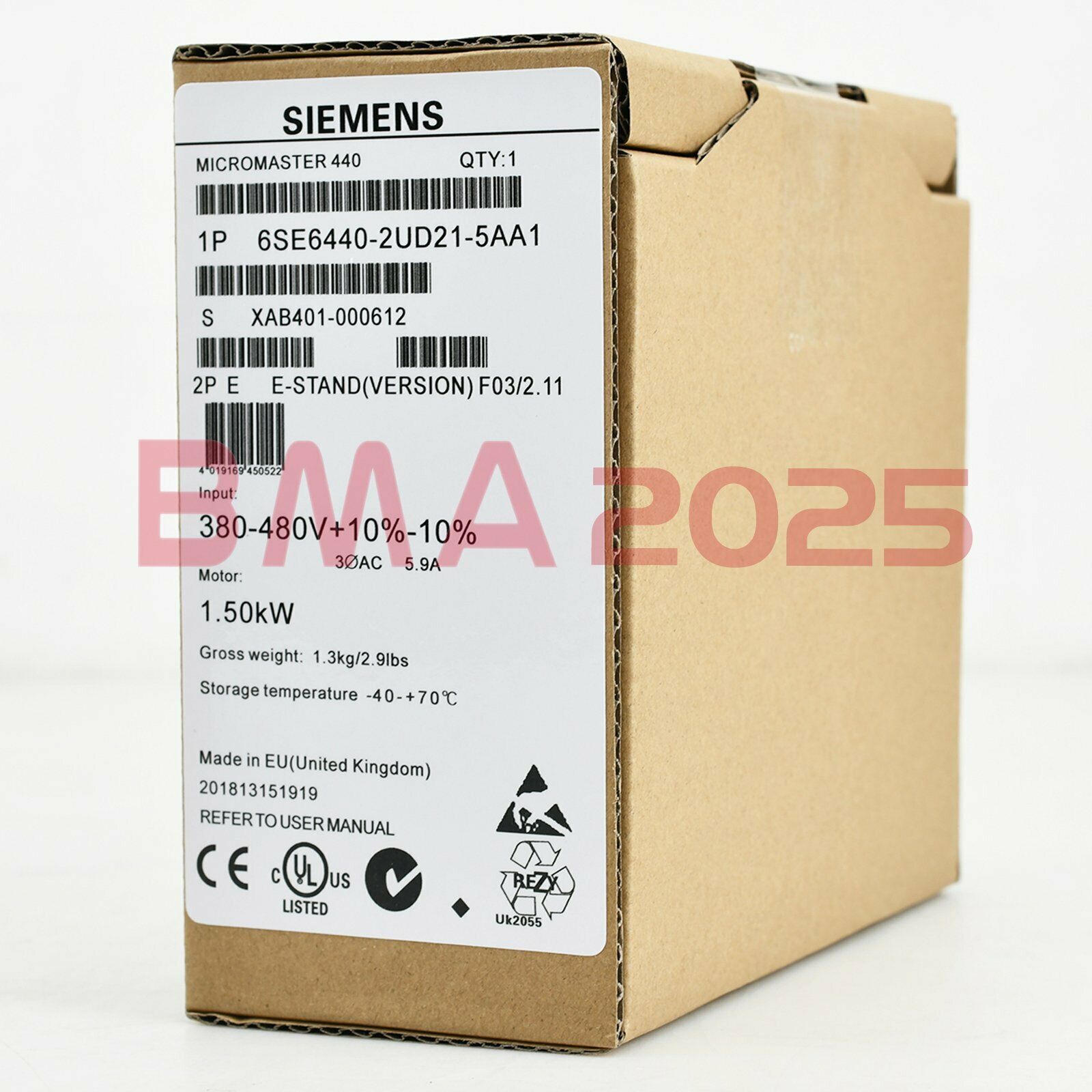 1PC New Inverter 6SE6440-2UD21-5AA1 1.5KW 380V 1year warranty free ship SM9T