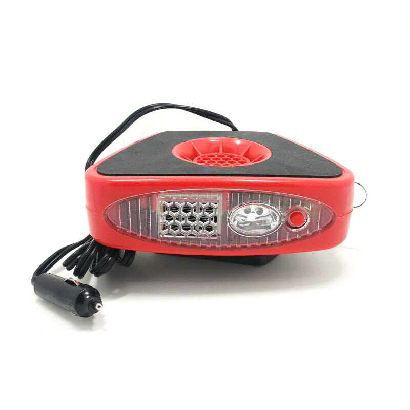 150W Car Heater Heated Windscreen Window Demister Defroster LED Flashlight Handy