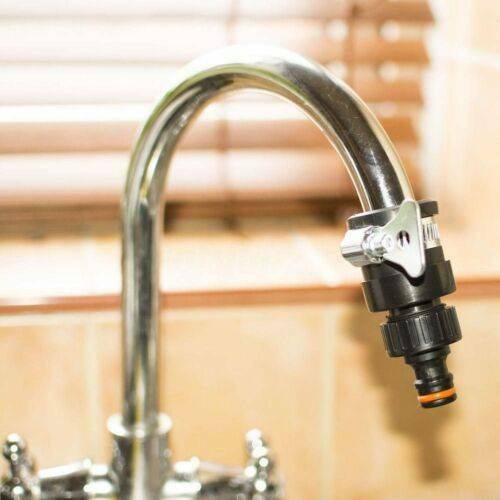 Tap To Garden Hose Pipe Connector Mixer For Kitchen Bath Tap Adapter Universal ~