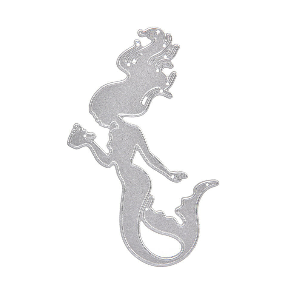 Mermaid Metal Cutting Die Stencil Scrapbook Album Paper Card Embossing Cr.l8