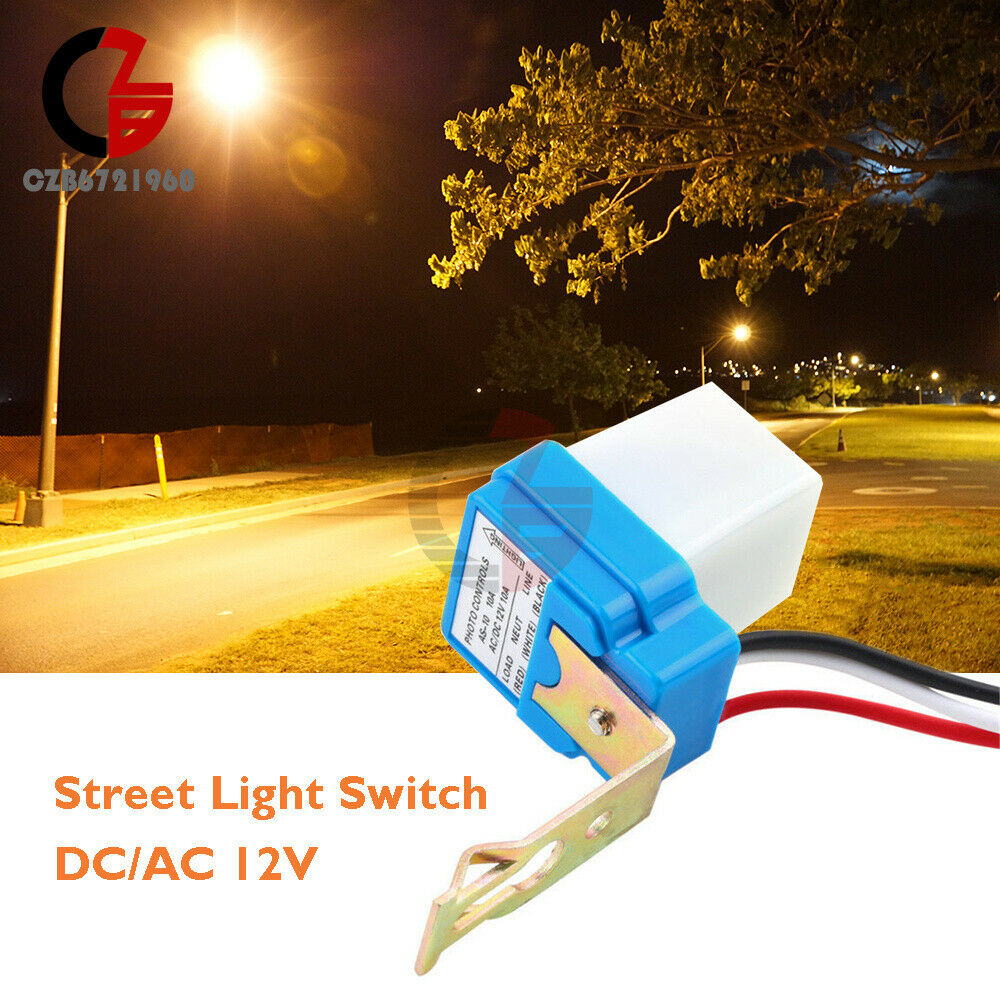 AS-10 Street Light Switch DC/AC 12V 10A Automatic On-Off Photo Control