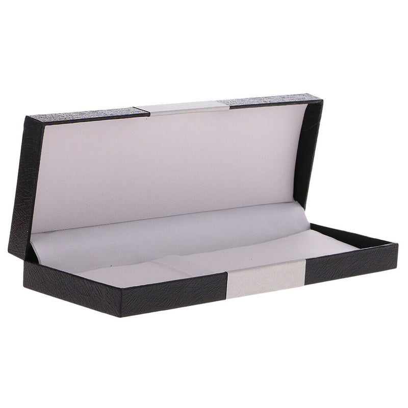 Handmade Wooden Hollow Pencil Pen Case Storage Box Organizer Base Gift Black