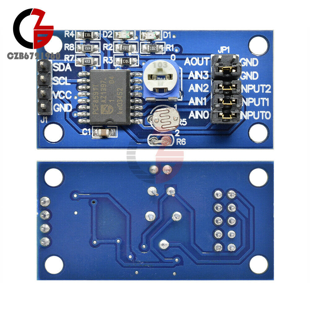 PCF8591 Low-power 8 COMS-Type AD/DA Converter Board Module A/D D/A 2.5-6V