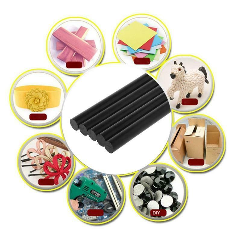 5pcs Hot Melt Glue Stick Black High Adhesive 11mm For DIY Craft Toys Repair Tool