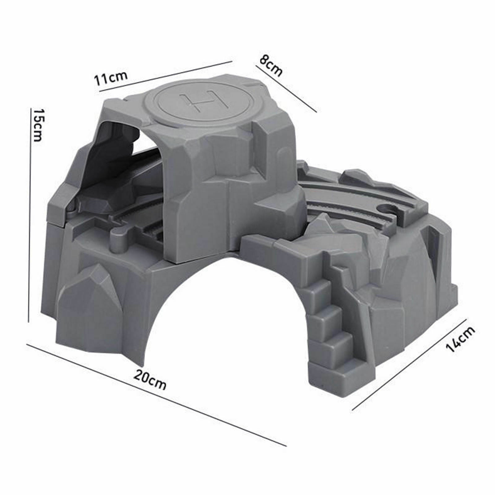 Train Tunnel Double-deck Cave Tunnel Accessories for Train Gifts Railway Toys