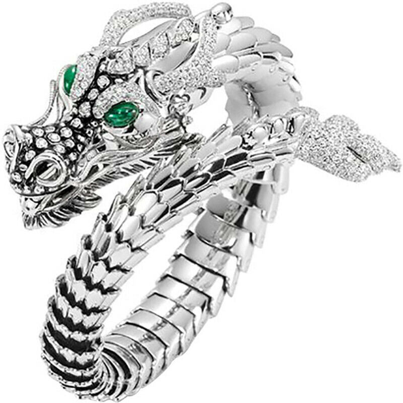 Unique Men's Chinese Dragon Ring Cool Cycling Men and Women's Rings Size .l8