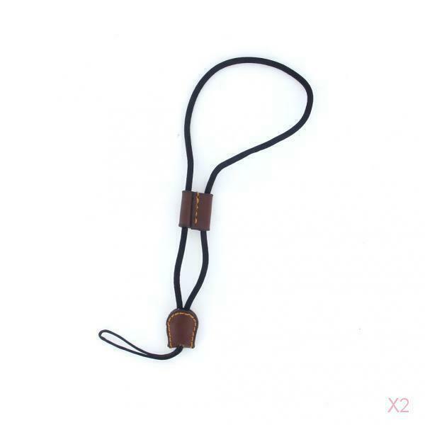 2x  Leather Cotton Cloth Hand Wrist Strap Lanyard For Camera Cell Phone MP3 MP4