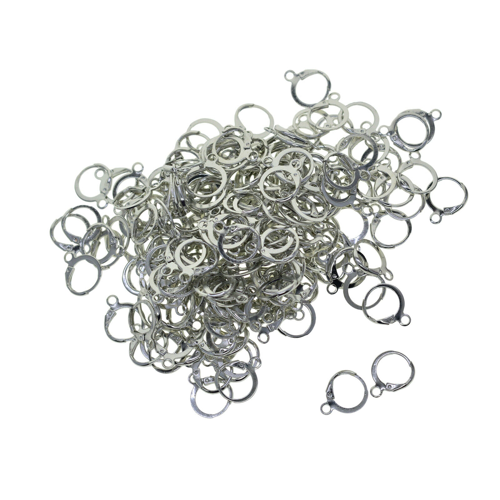 200pcs Leverback Earring Hooks Girls Lady Ear Wire Clip for Jewellery Making