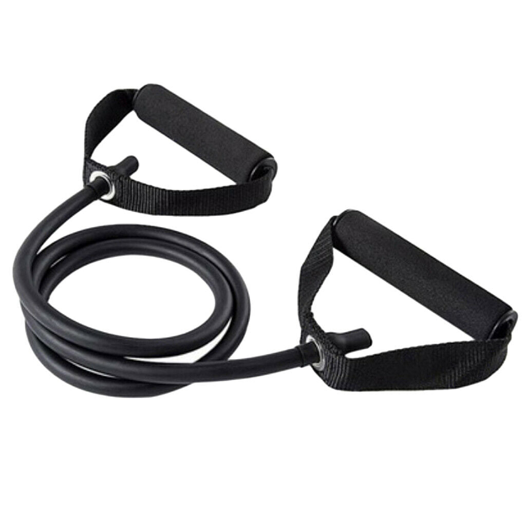 2x 15lbs Yoga Pull Rope Elastic Fitness Workout Training Expander Red&Black