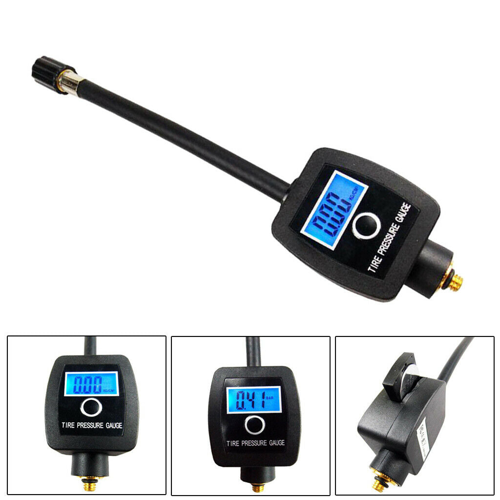 Tyre Pressure Gauge Checker Monitor Bike Indicator 4 Units Pressure Meter
