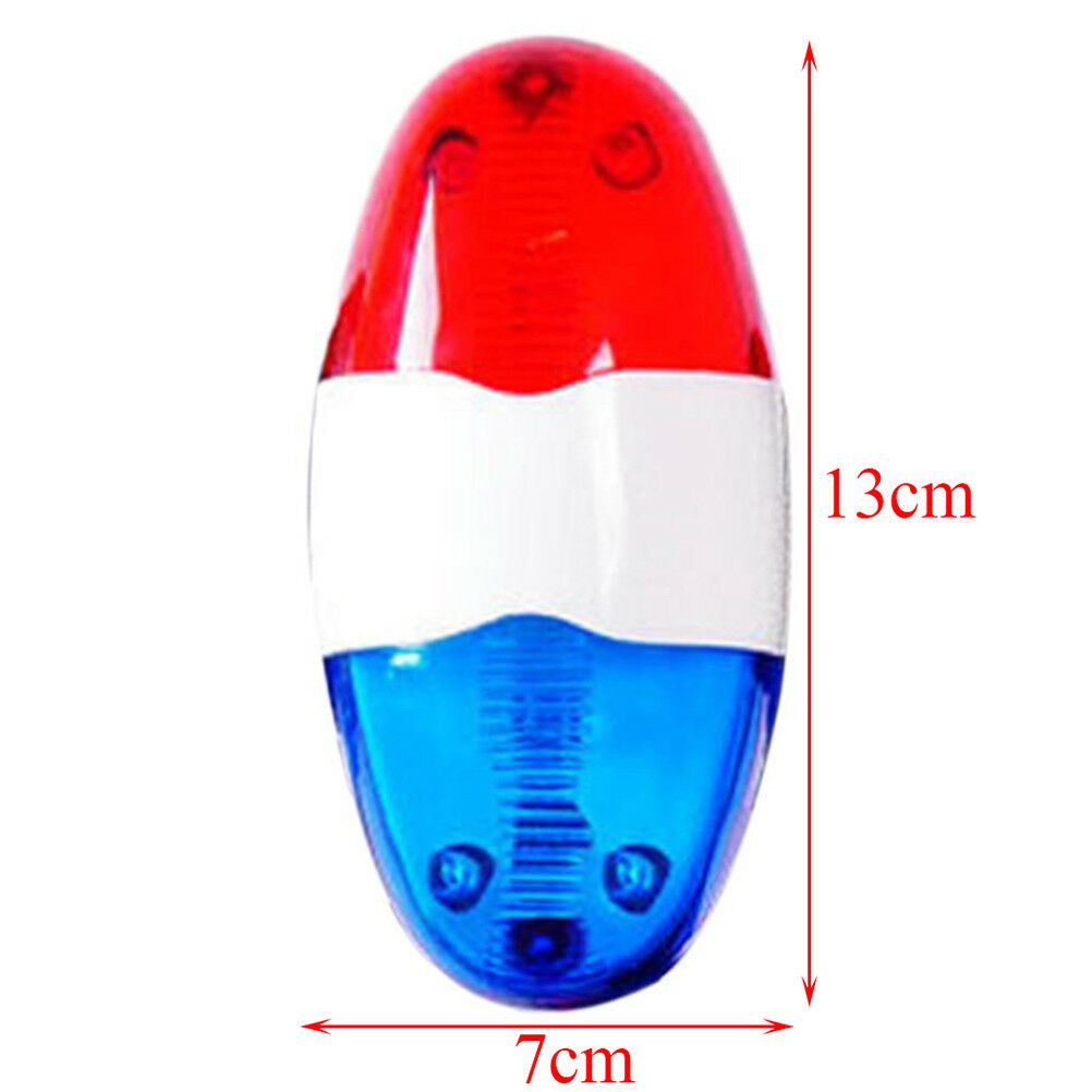 6 bike bicycle police led light + 4 loud siren sound trumpet cycling horn bel BD