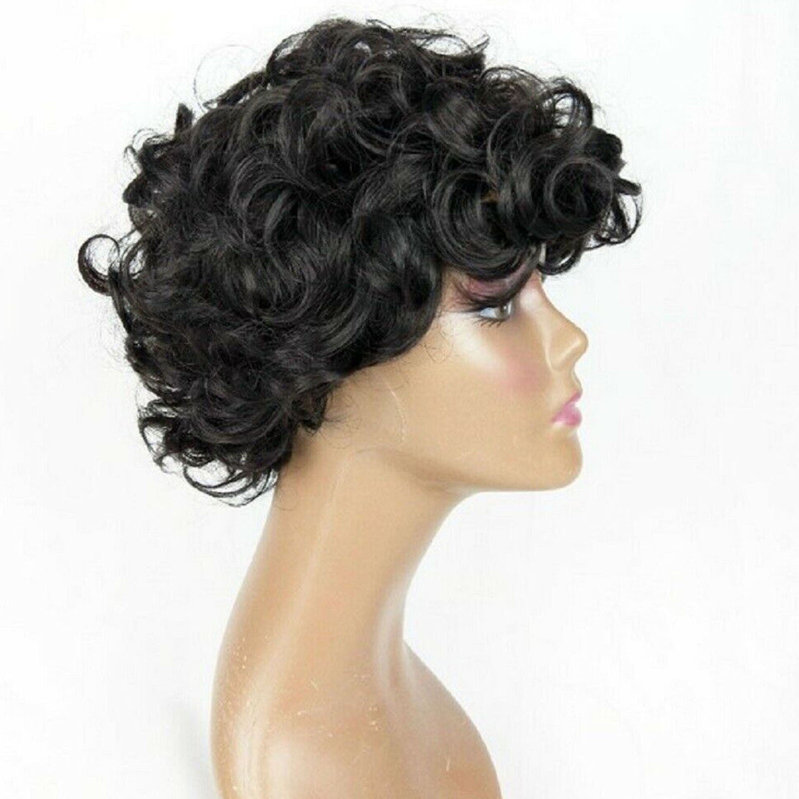 Short Afro Curly Brazilian Human Hair Wigs For Black Women Human Hair Wig