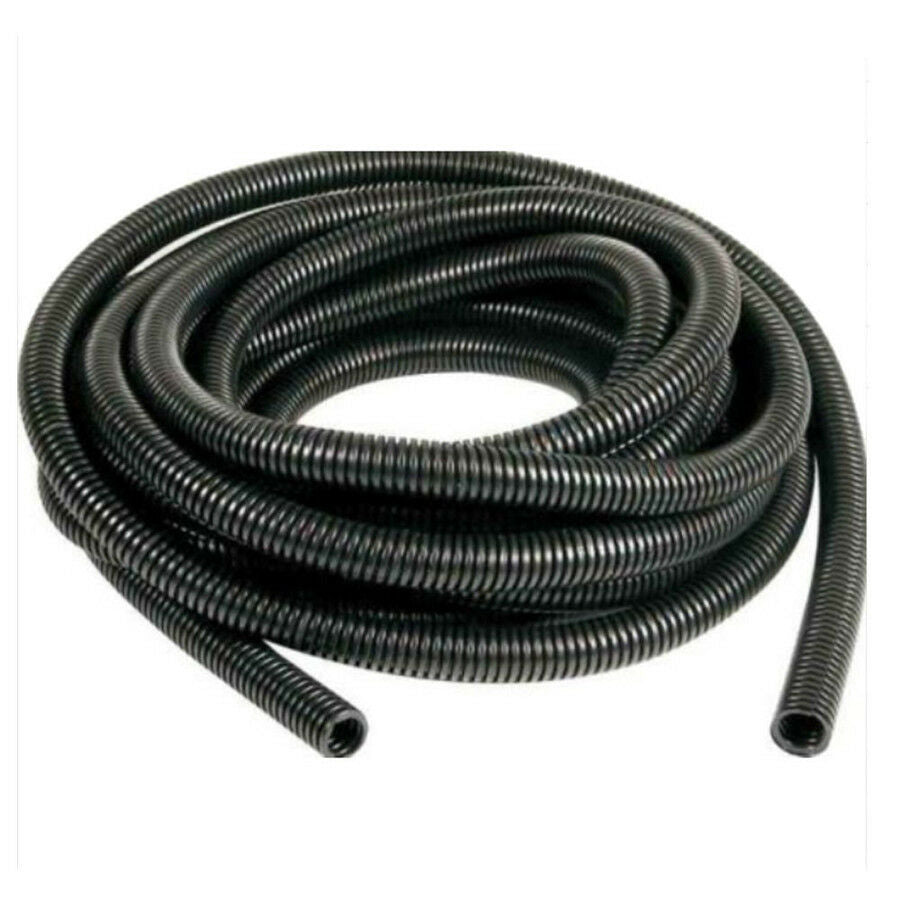 Universal 33 Ft. 1" Black Split Loom Wire Flexible Tubing Conduit Hose Car Audio