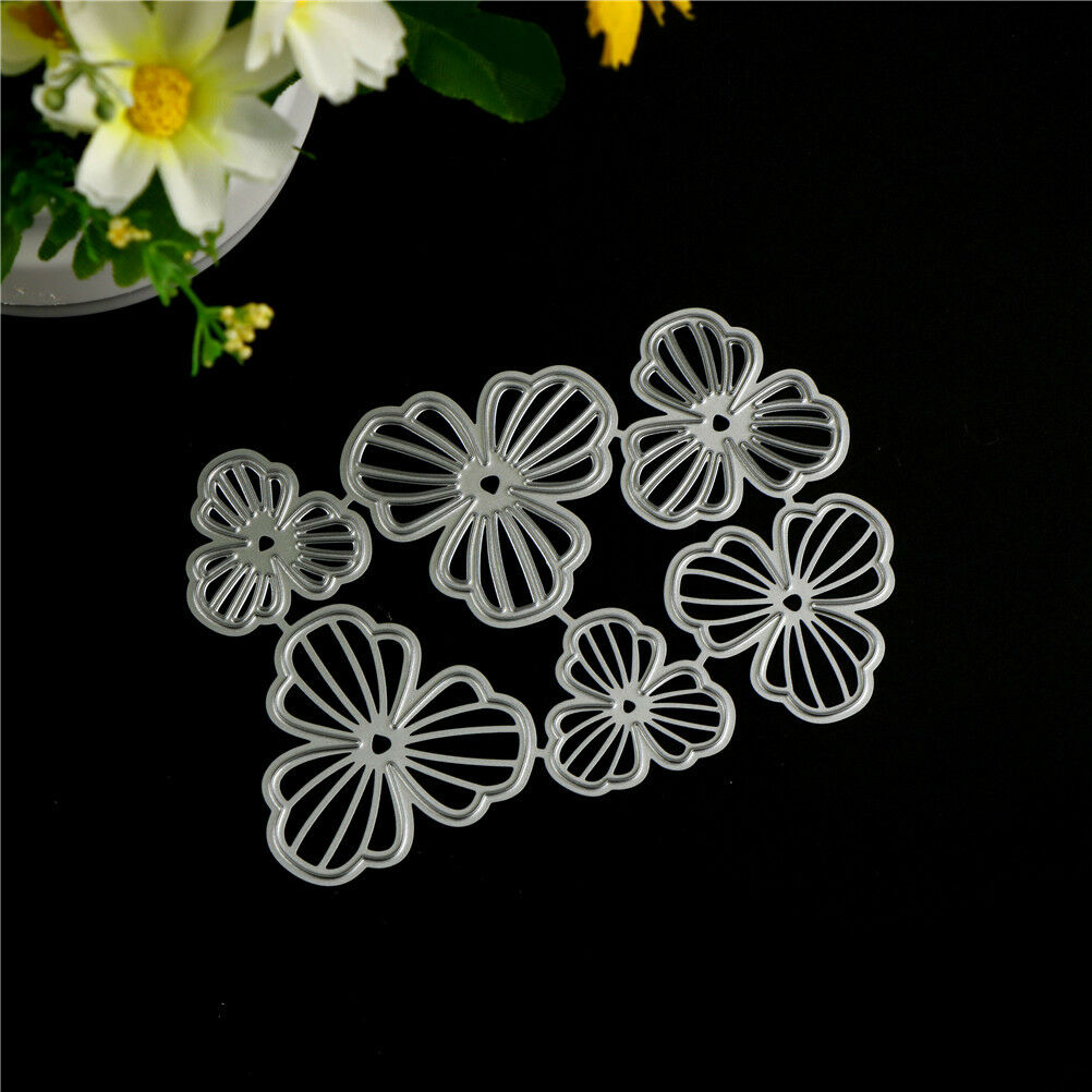 6Pcs Flowers Design Metal Cutting Dies For DIY Scrapbooking Album Paper Ca.l8