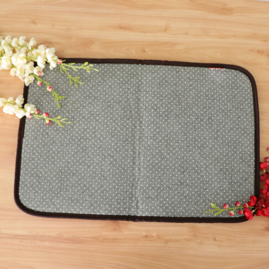 Washable Absorbent Soft Foam Bath Mat Bathroom Shower Rug Non Slip Brown