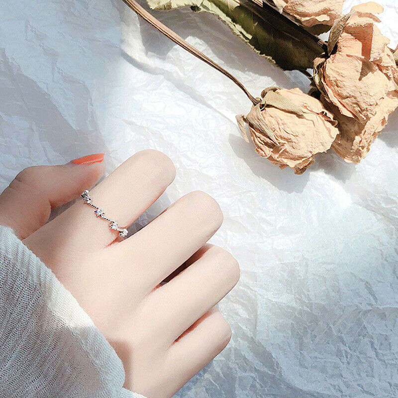 Star Adjustable Rings Stars Wave Ring For Women Girl Fashion Jewelry Gift