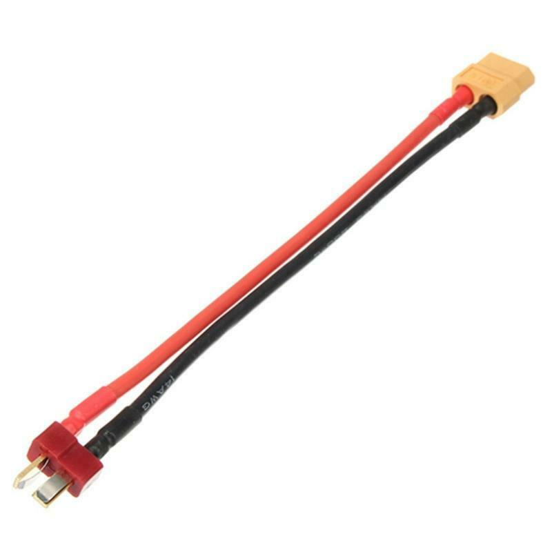 3 Pcs Adapter Cable T-Plug Male To XT60 Female Connector Lead Adapter Cable