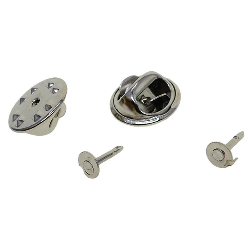 100 Pairs Brass Butterfly Clutch Tie Pins Pin Back Replacement With