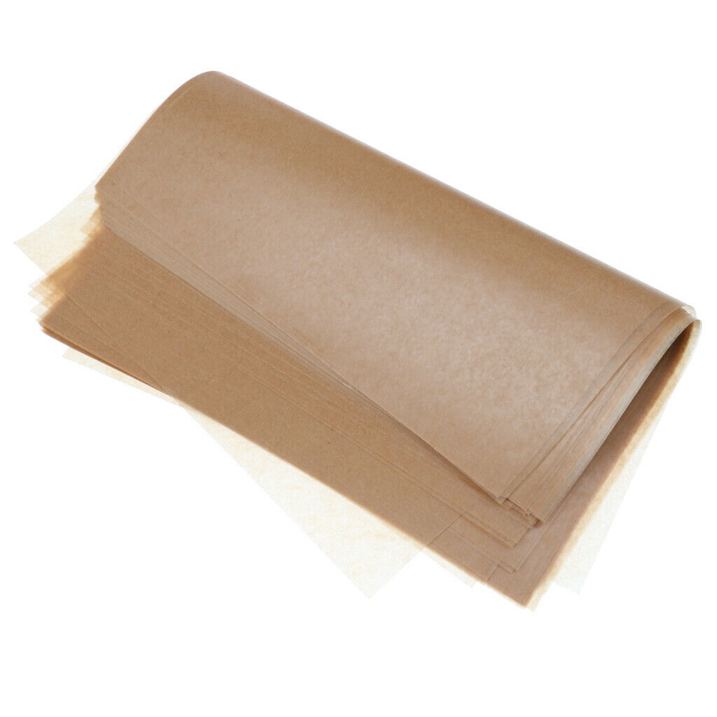 Pack of 50 Brown Wax Tissue Paper Xmas Wedding Candy Food Sweets Gift Wrappings