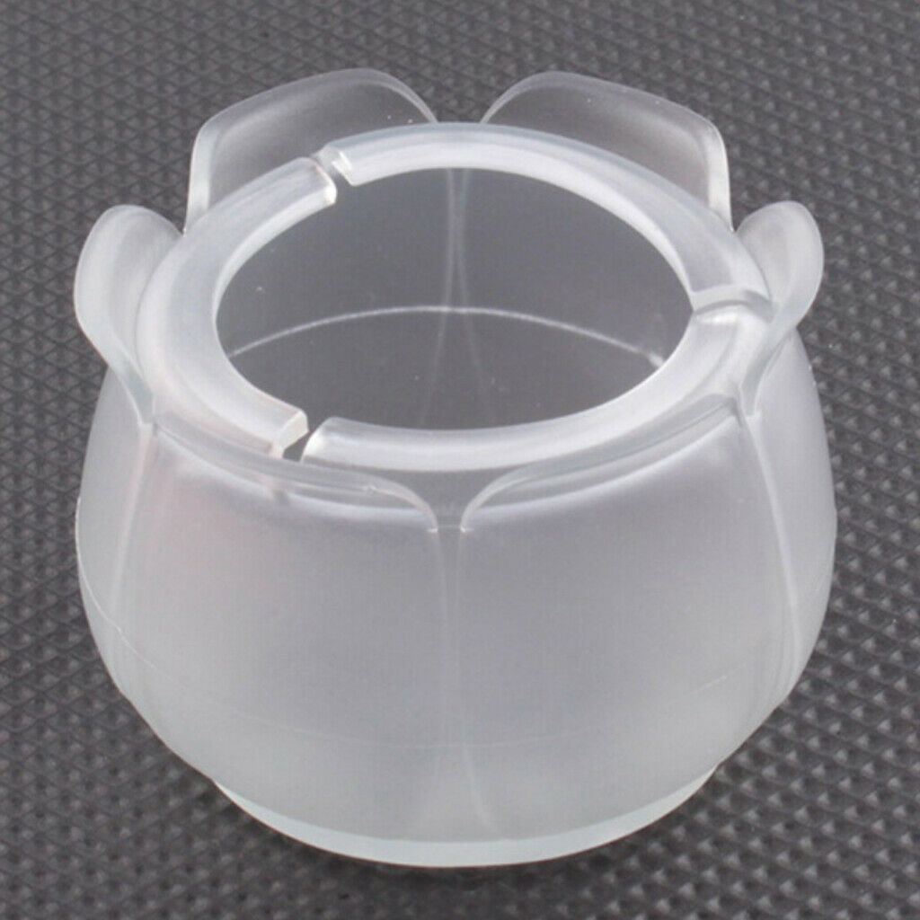 10pcs No-slip Clear Chair Leg Feet Caps Cover Round Floor Protector Size_4