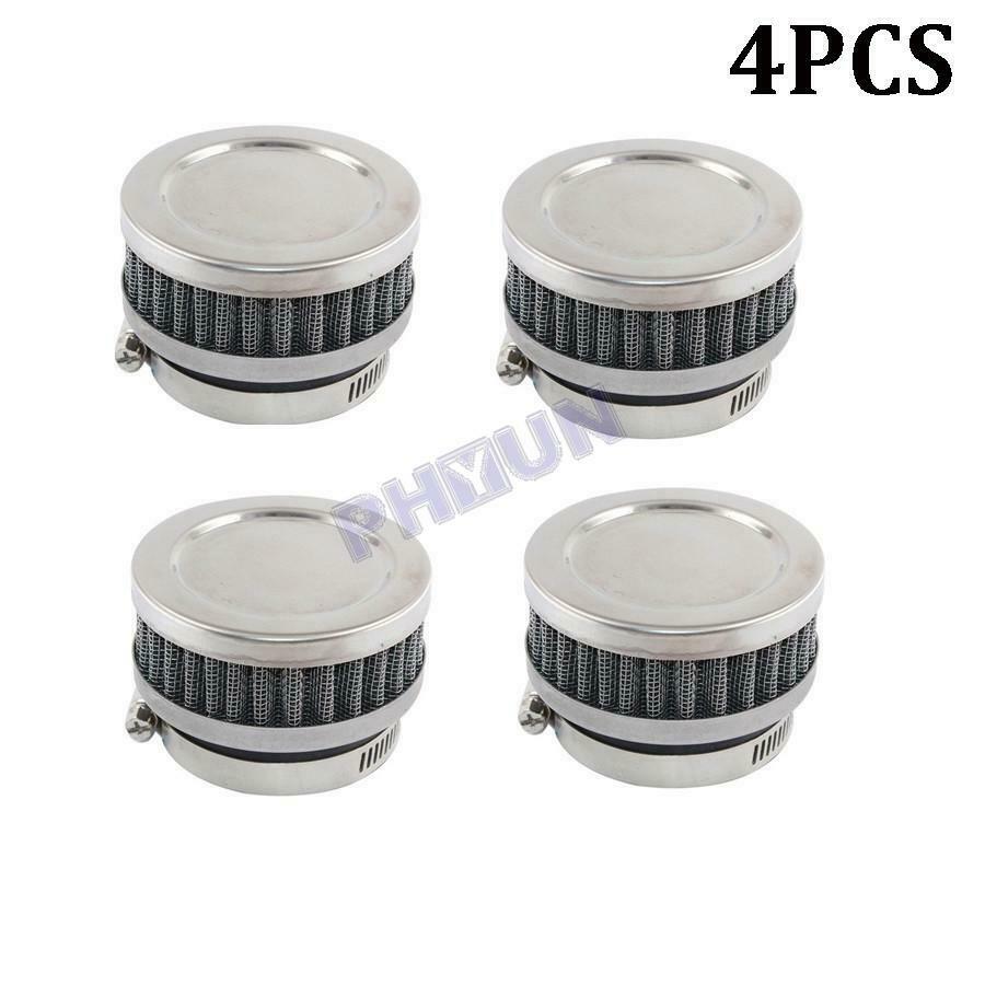 4x Motorcycle ATV Air Cleaner Intake Filter Cleaner 2.28 - 2.36 inch Universal